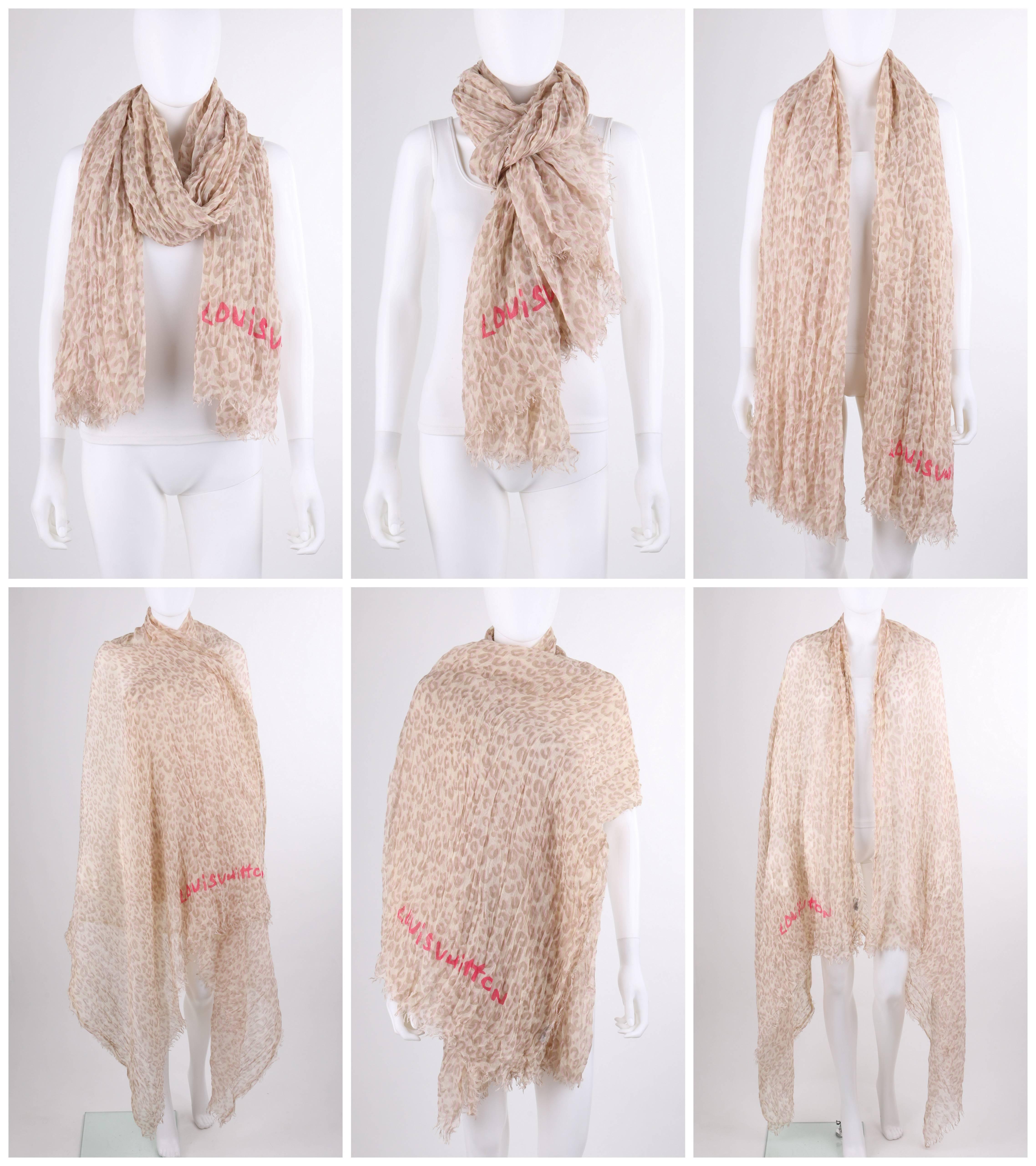 louis vuitton stephen sprouse leopard scarf