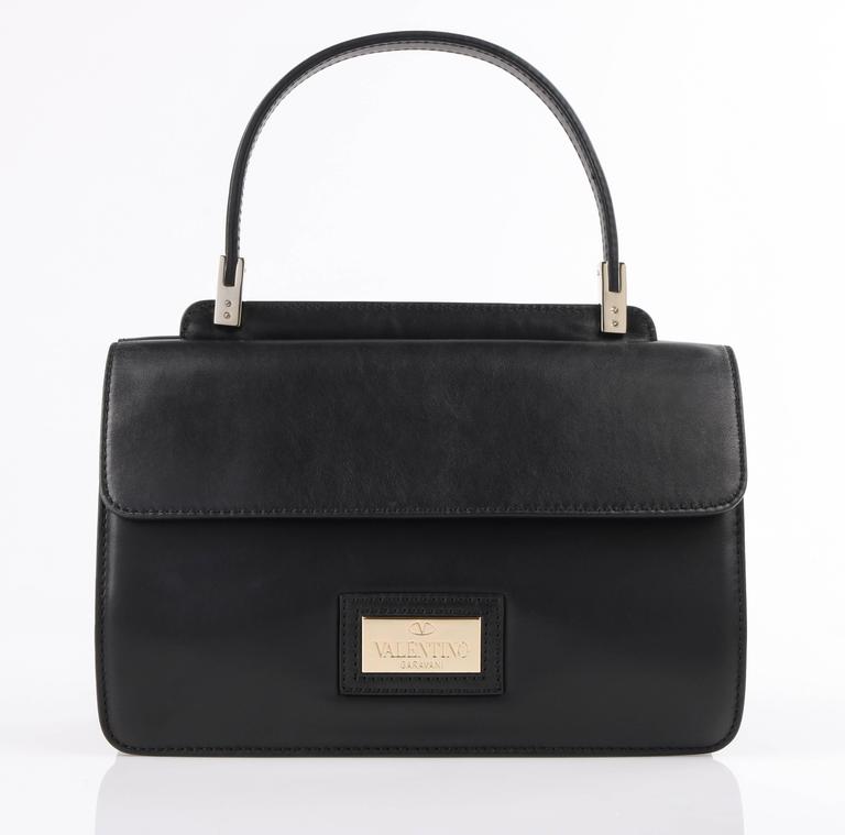VALENTINO Garavani A/W 2011 "Aphrodite Small" Black Leather Bow Detail  Handbag For Sale at 1stDibs | handbag with bow detail
