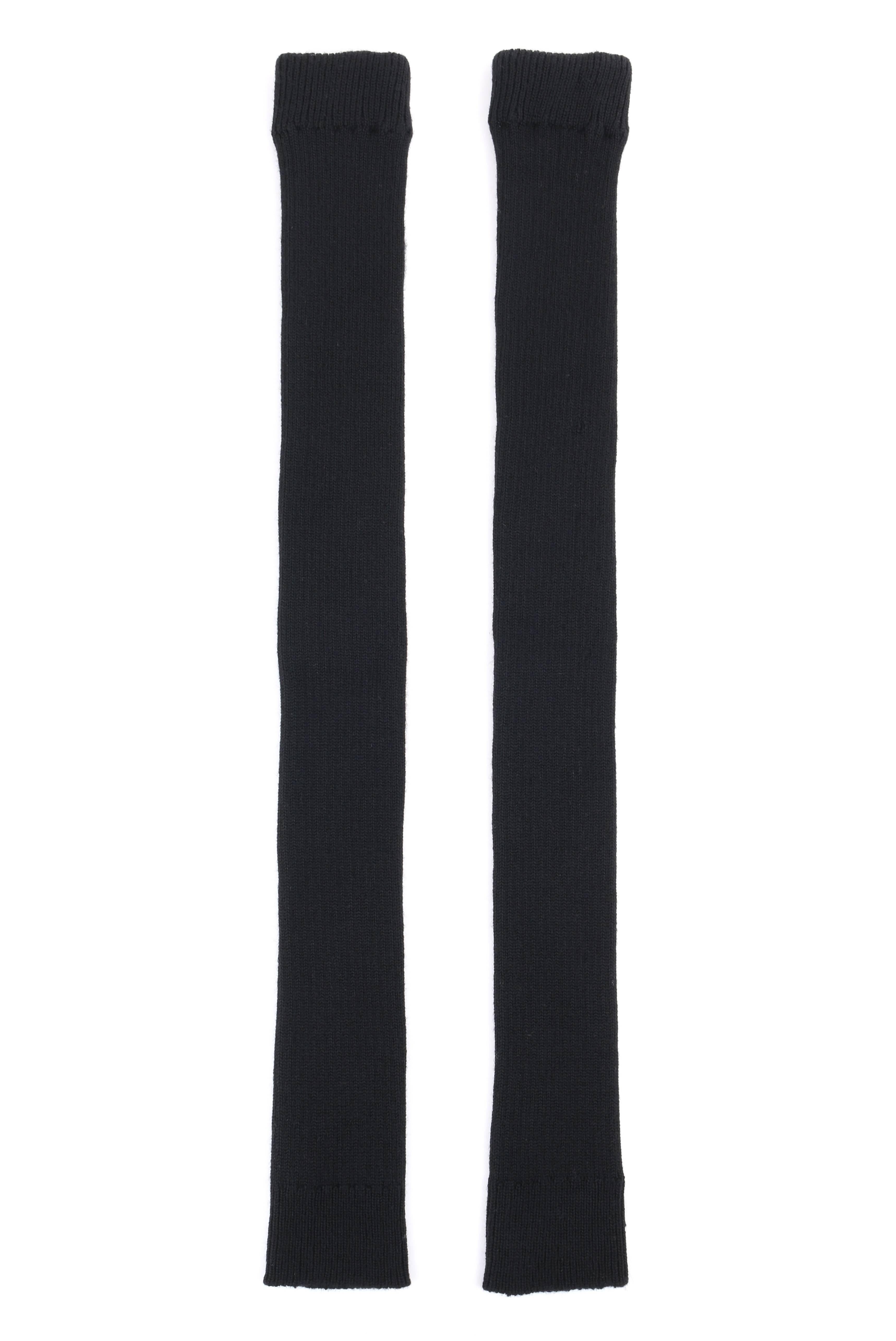 JUNYA WANTANABE for COMME DES GARCONS A/W 2005 Black Wool Knit Leg / Arm Warmers 1