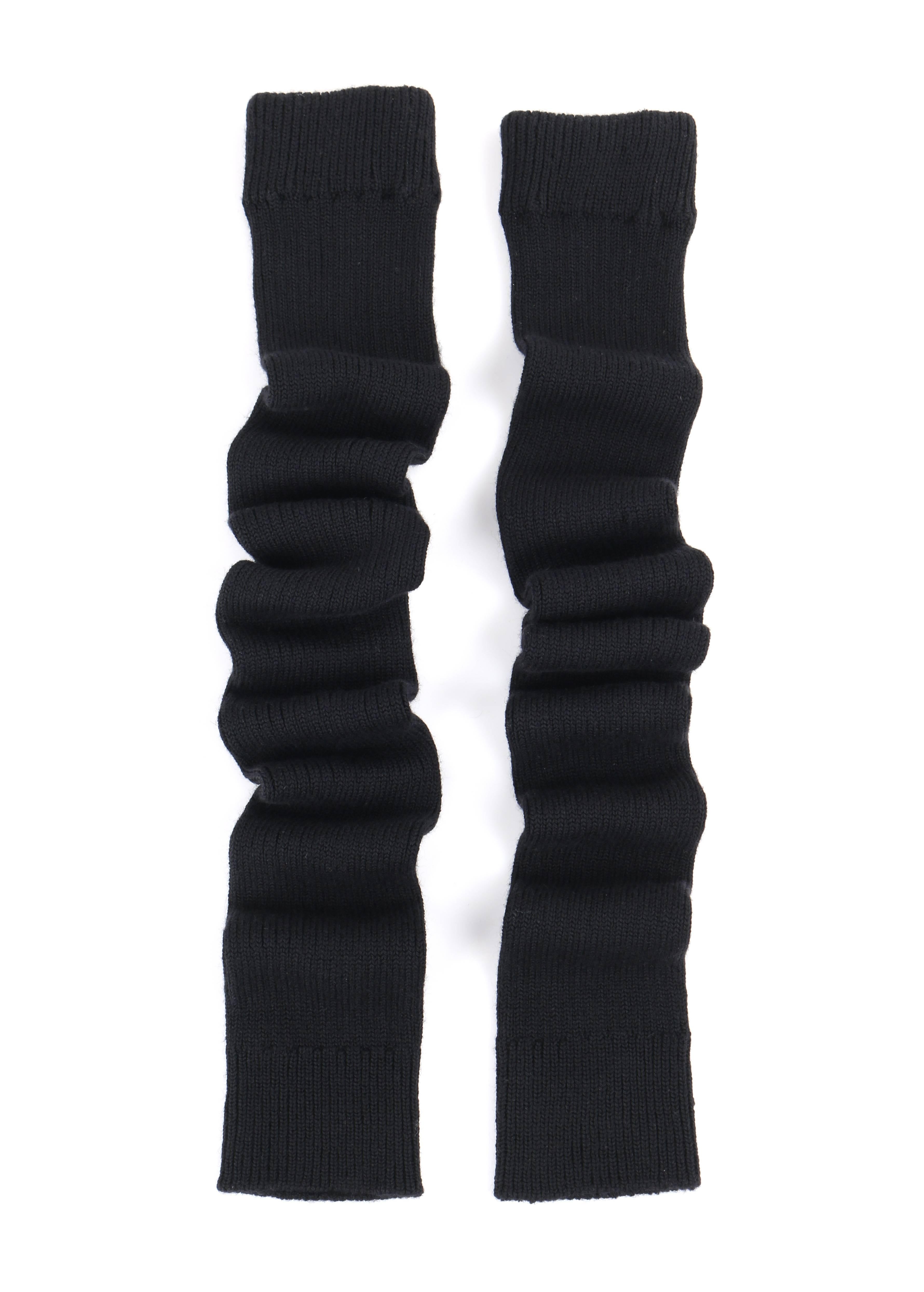 JUNYA WANTANABE for COMME DES GARCONS A/W 2005 Black Wool Knit Leg / Arm Warmers In Excellent Condition In Thiensville, WI