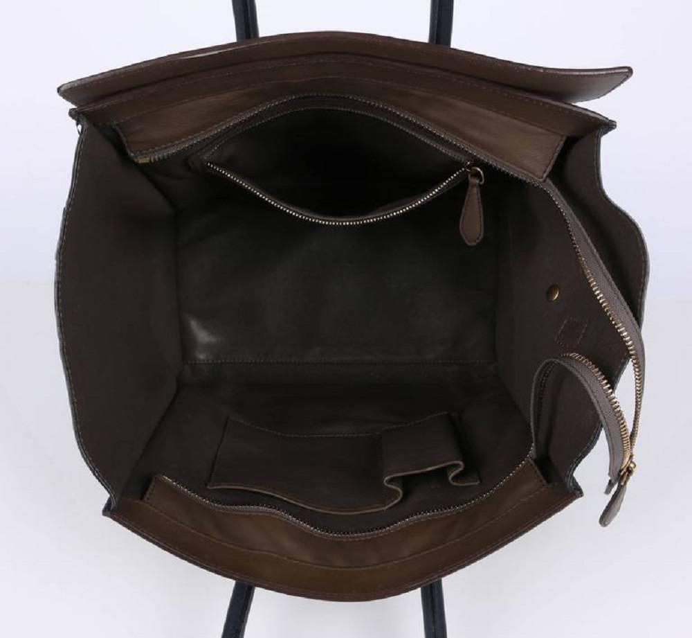 CELINE Bolso de piel tricolor 
