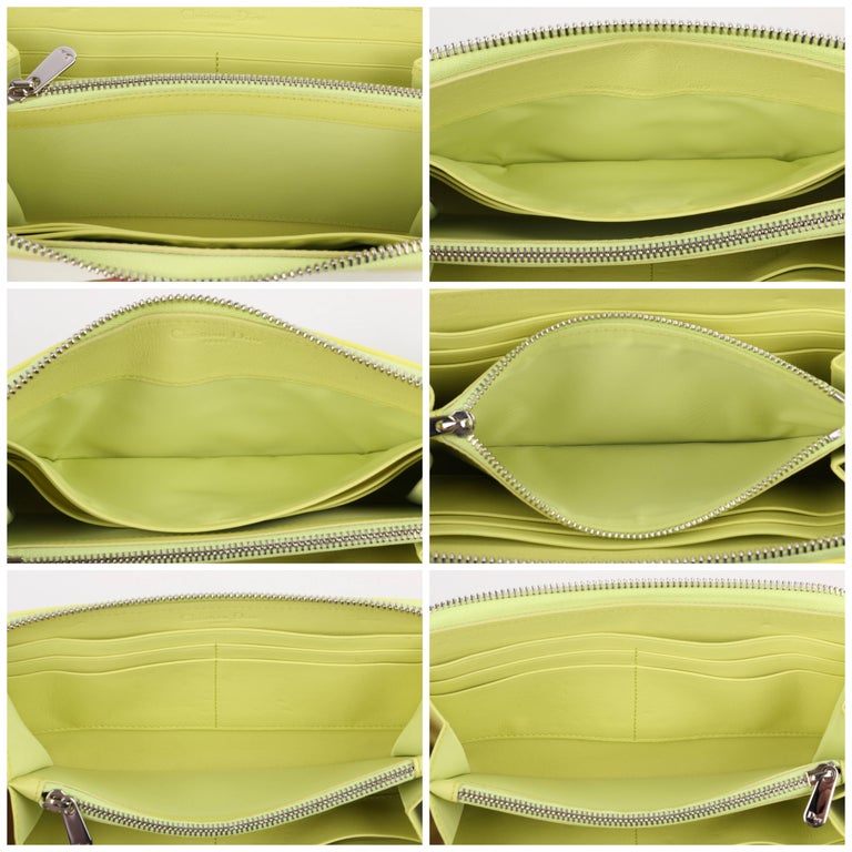 DIOR S/S 2012 "Tutti Dior" Neon Yellow Cannage Patent Leather "Voyageur
