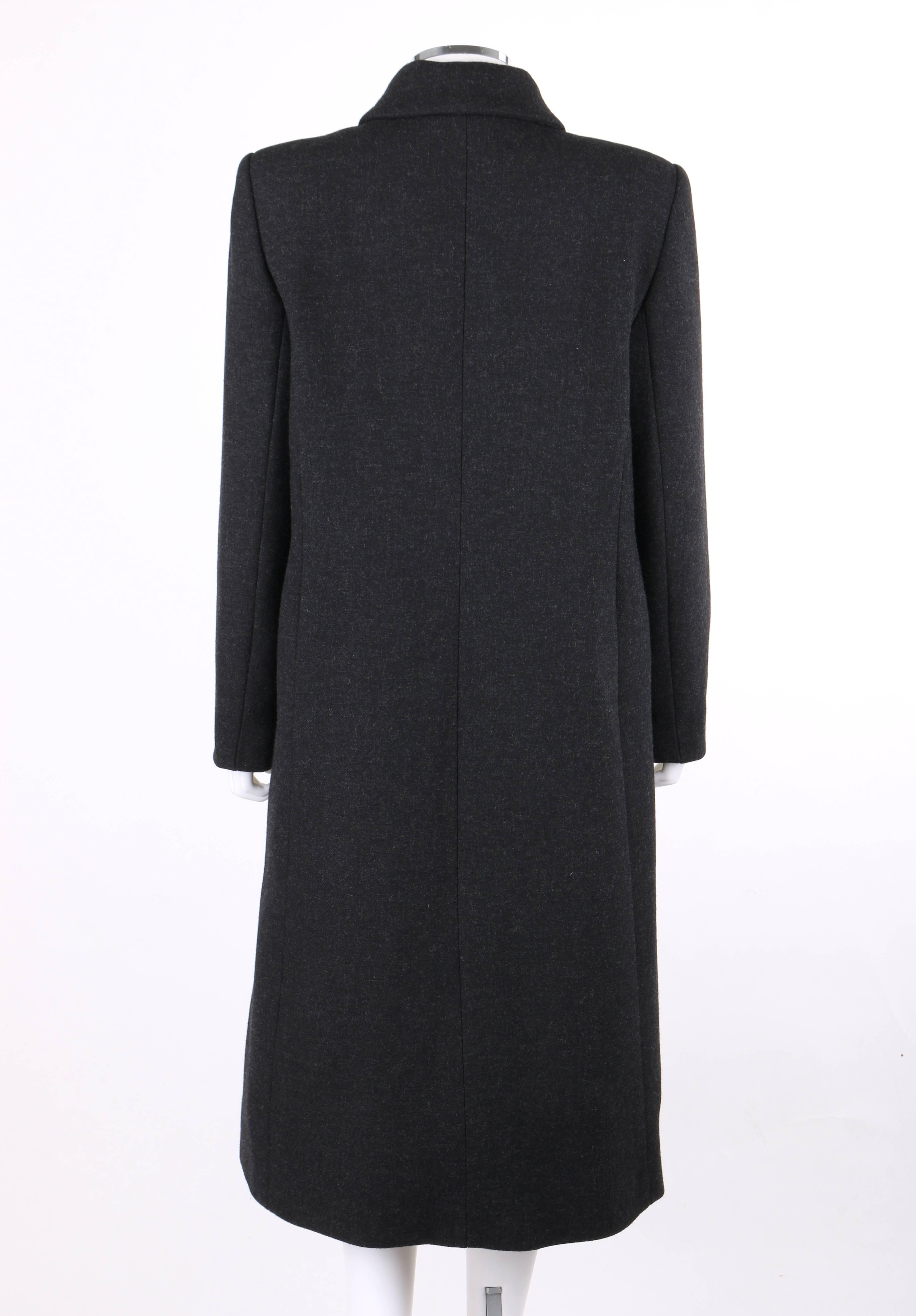 Manteau en laine gris anthracite Givenchy Couture A/H 1998 ALEXANDER McQUEEN Bon état - En vente à Thiensville, WI