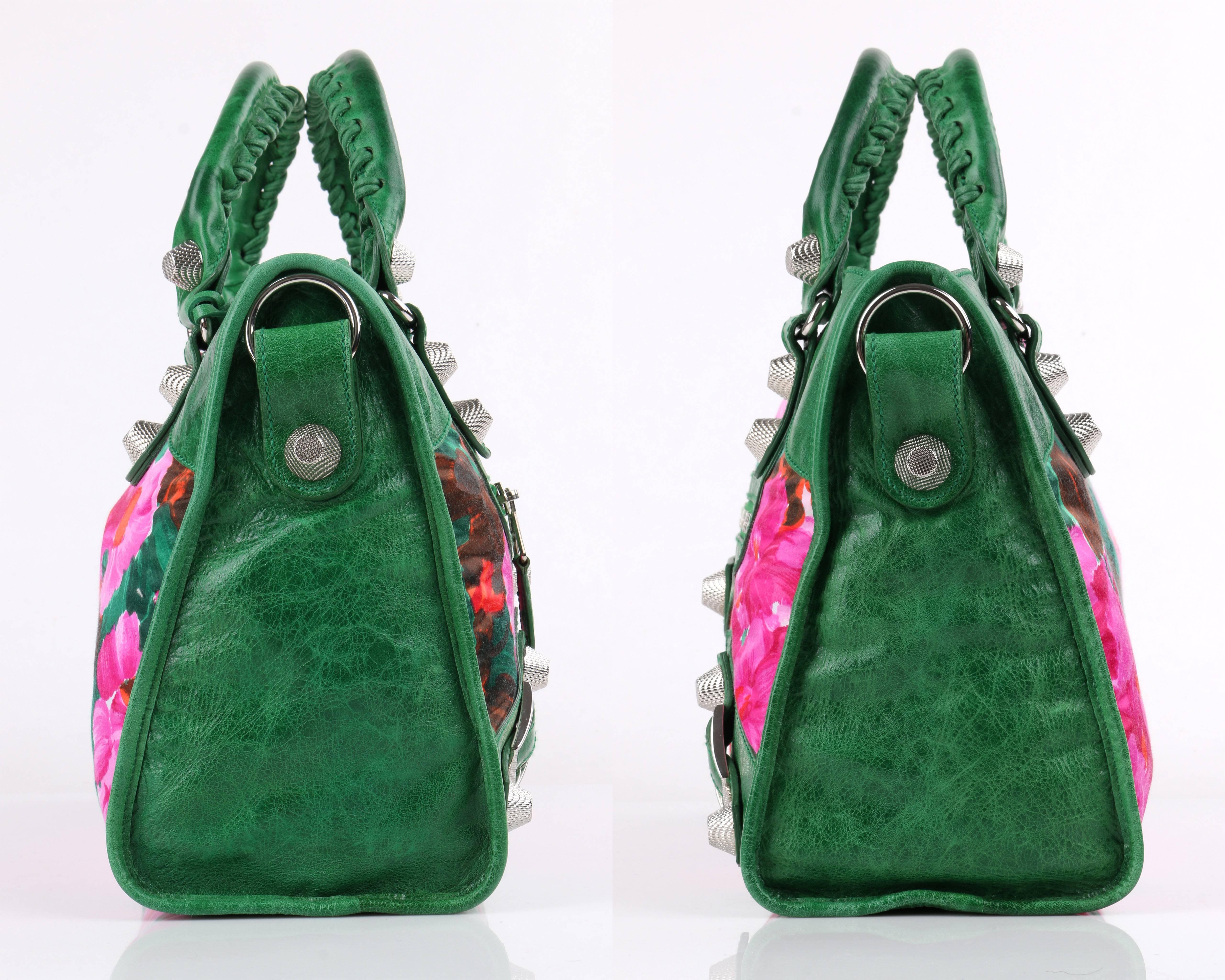 city floral bag