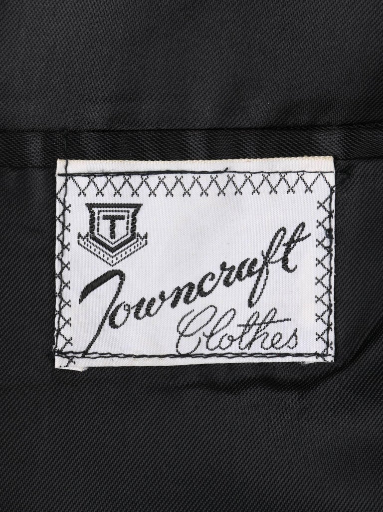 TOWNCRAFT CLOTHES c.1960's Iridescent Metallic Lame Tuxedo Smoking ...