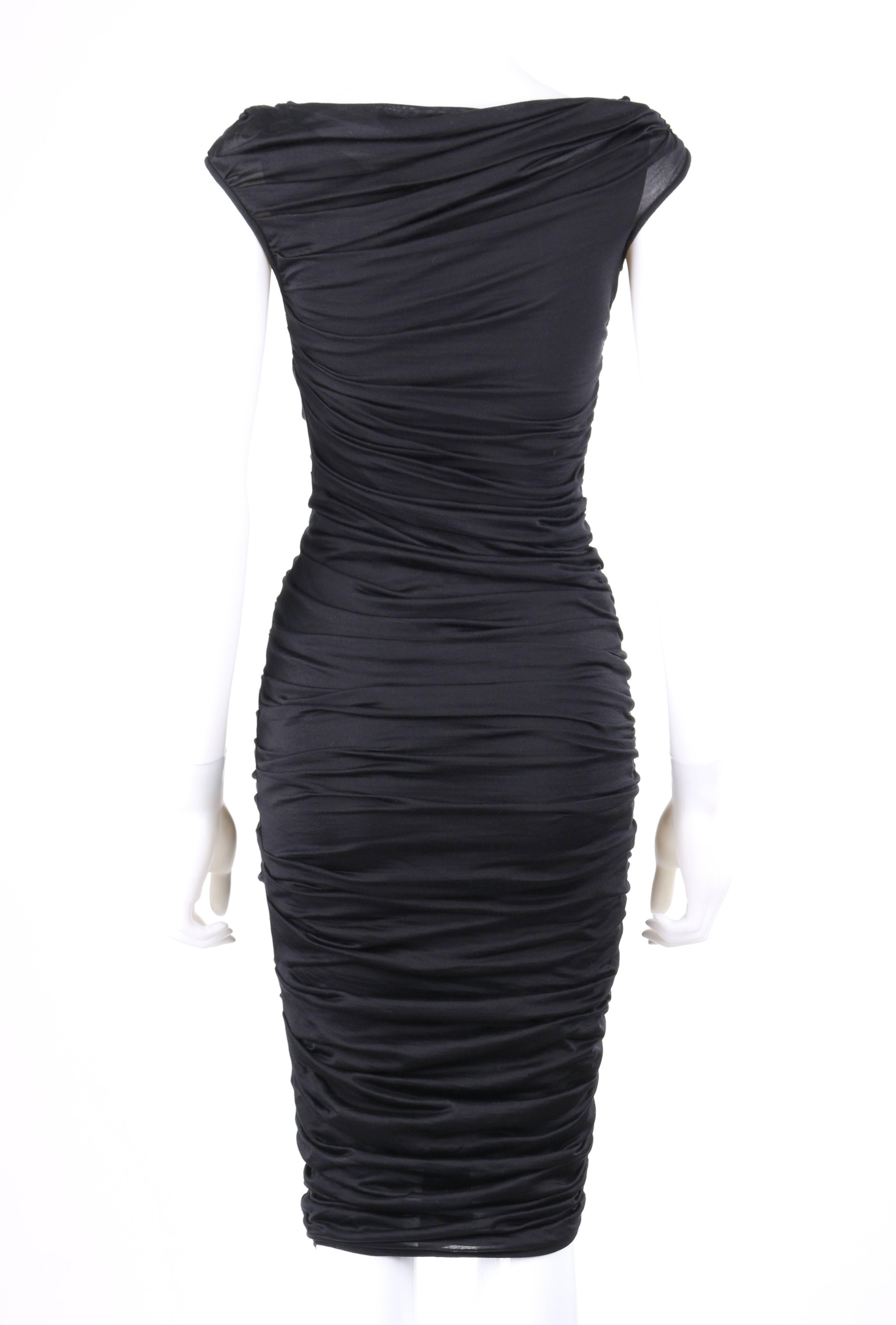 ruched evening dress