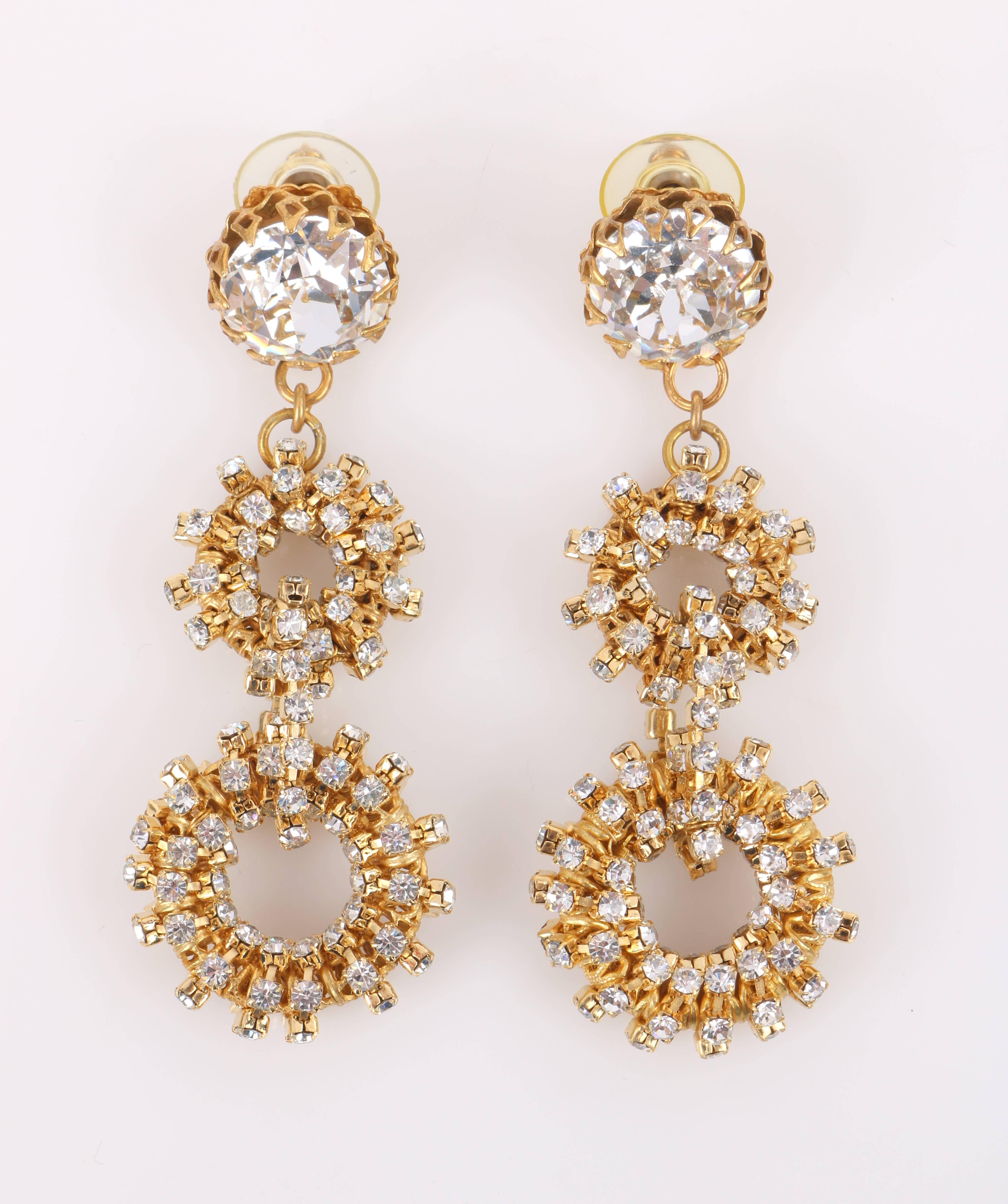 large gold statement earrings
