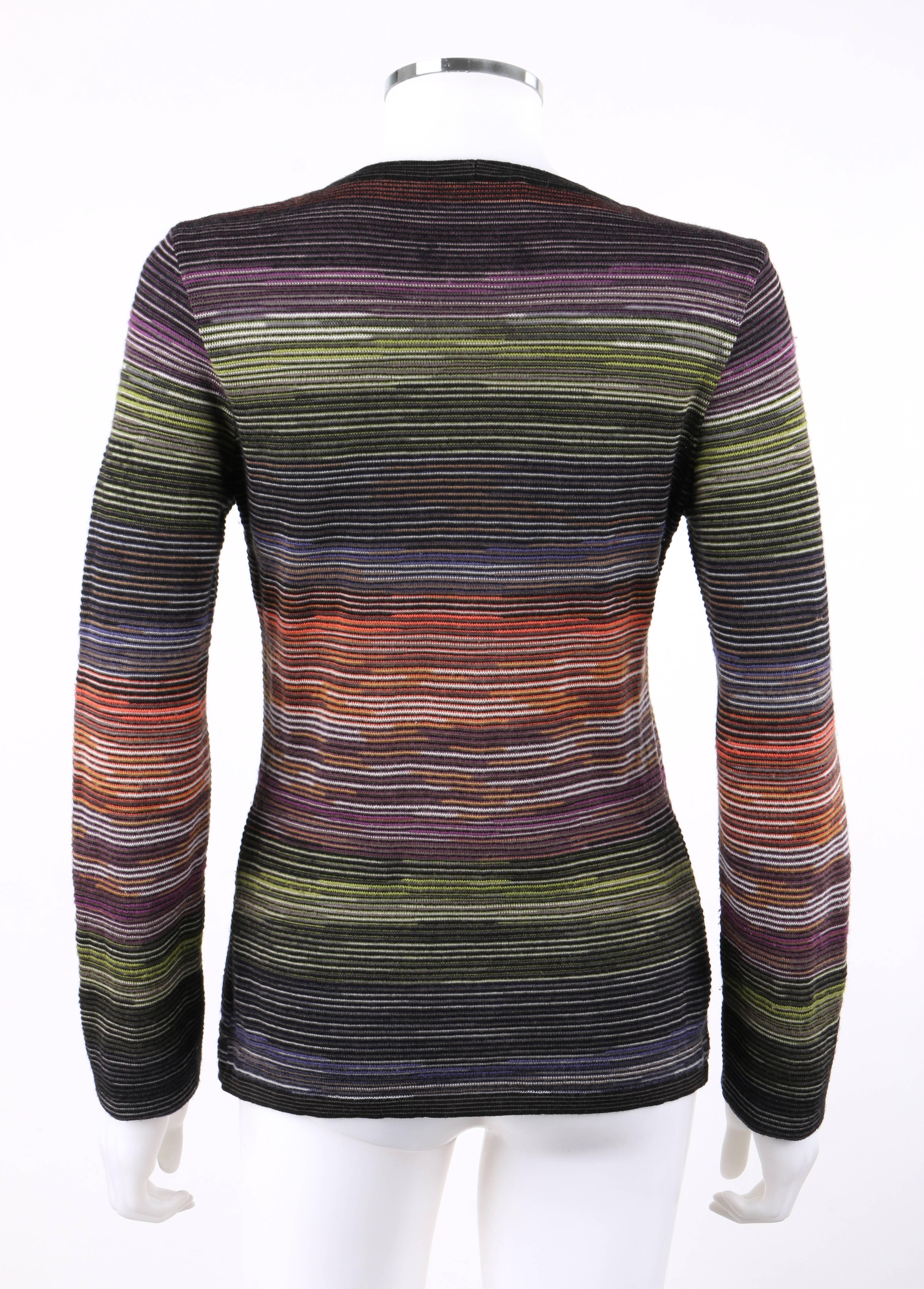 rainbow striped long sleeve shirt