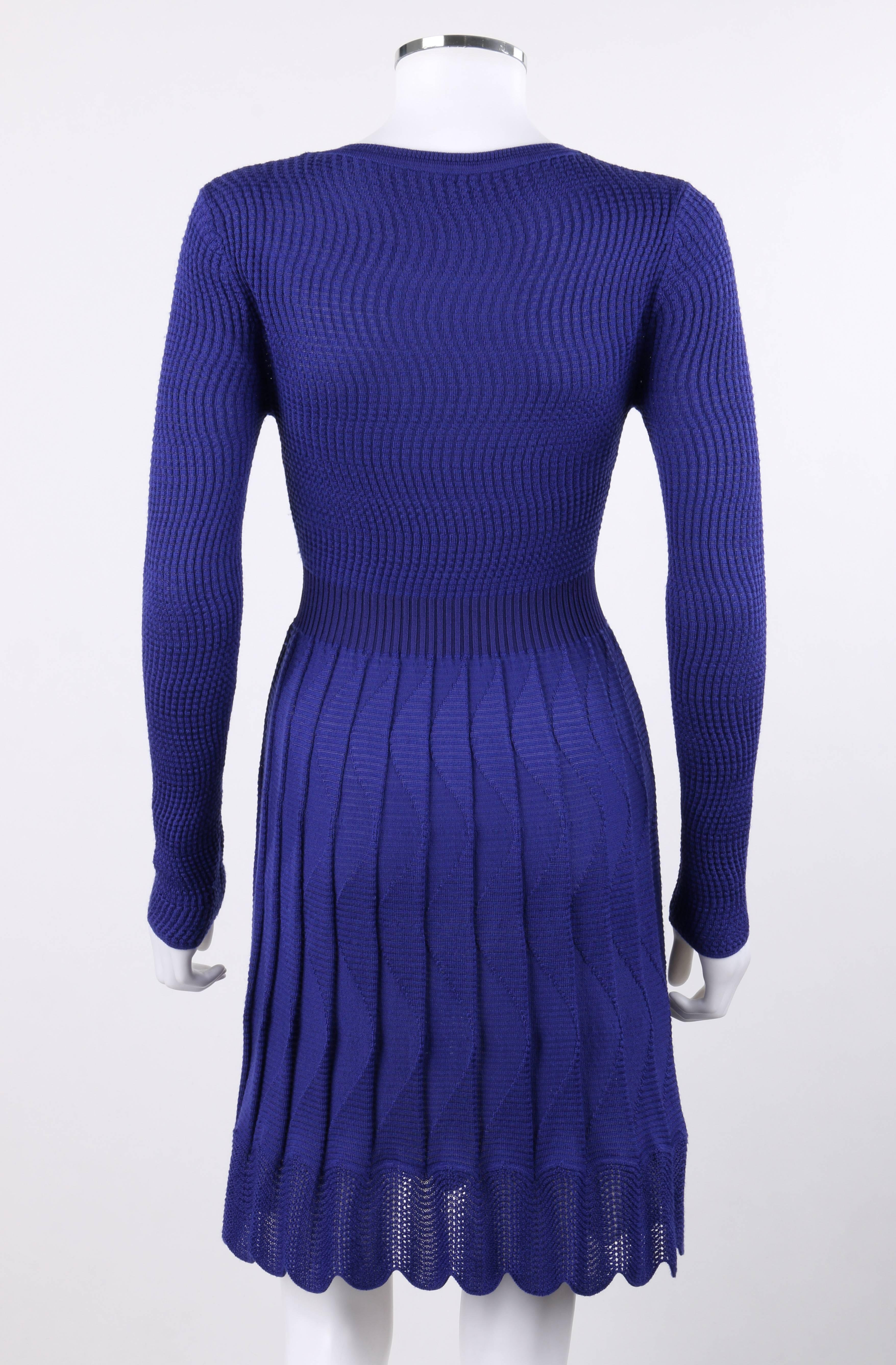 royal blue knit dress