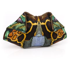 ALEXANDER McQUEEN S/S 2010 "Plato's Atlantas" Snake Print "DeManta" Clutch