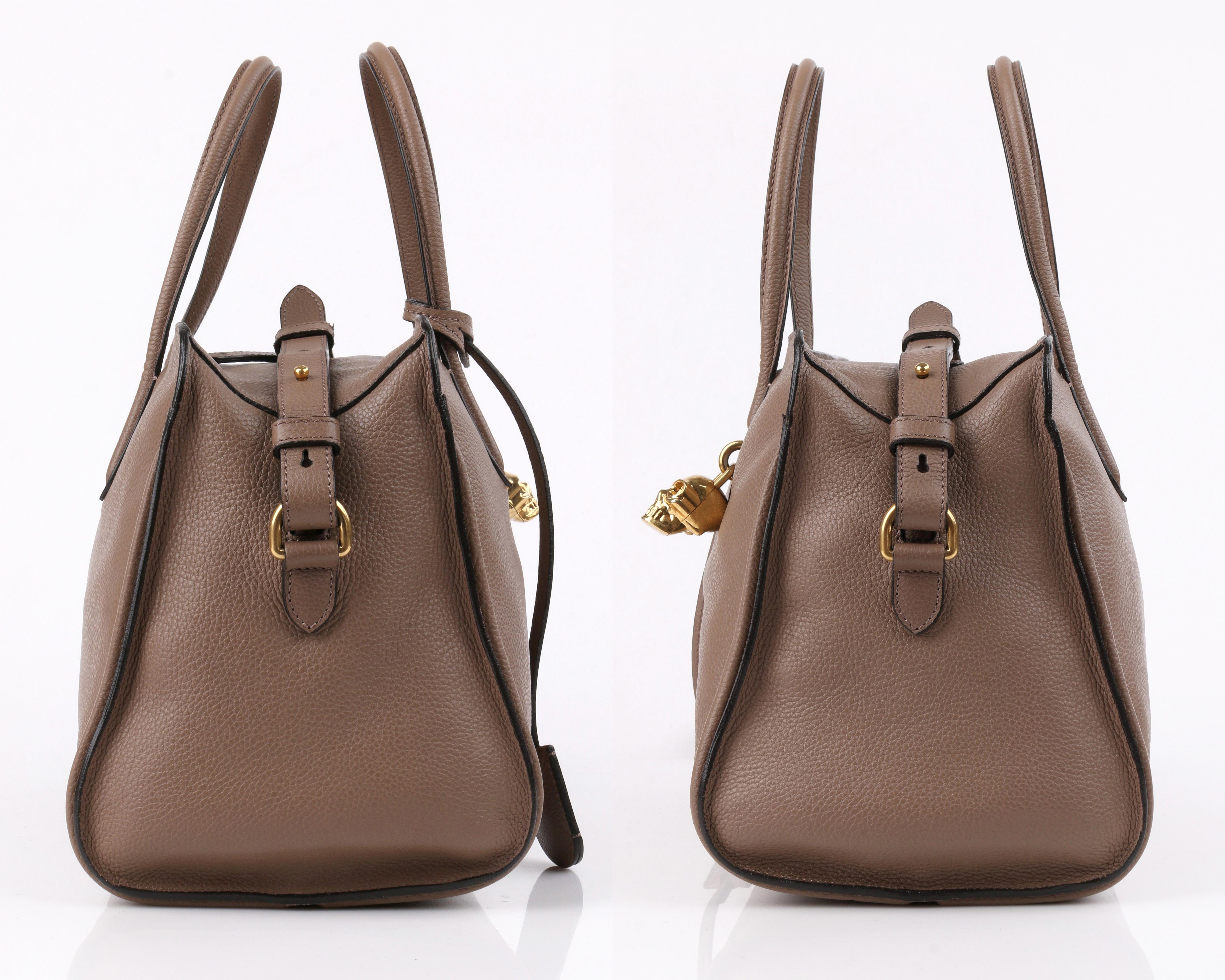 taupe leather purse