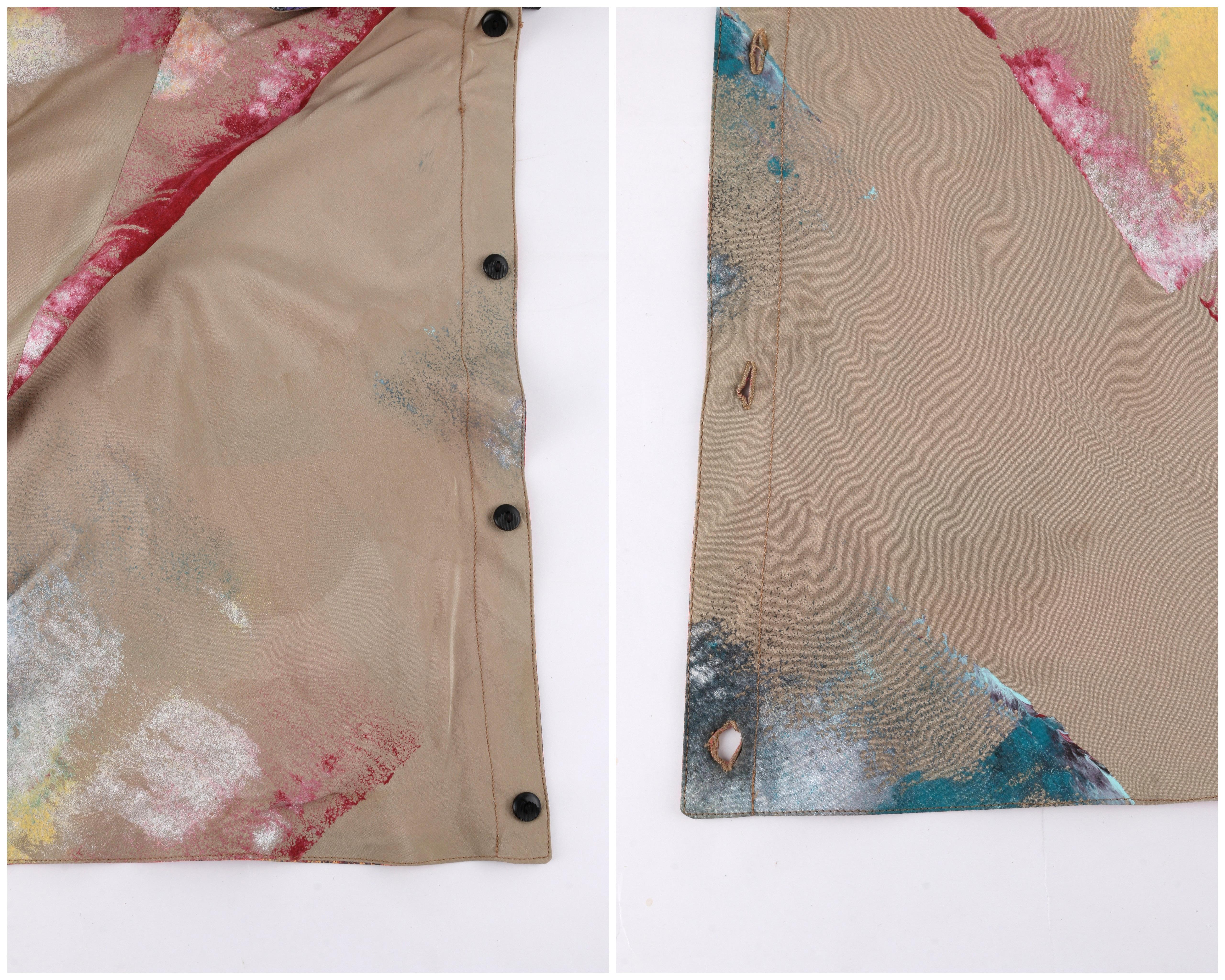 CHIA JEN JENNIFER MACKEY Hand Printed Silk Art To Wear Jumpsuit OOAK For Sale 3