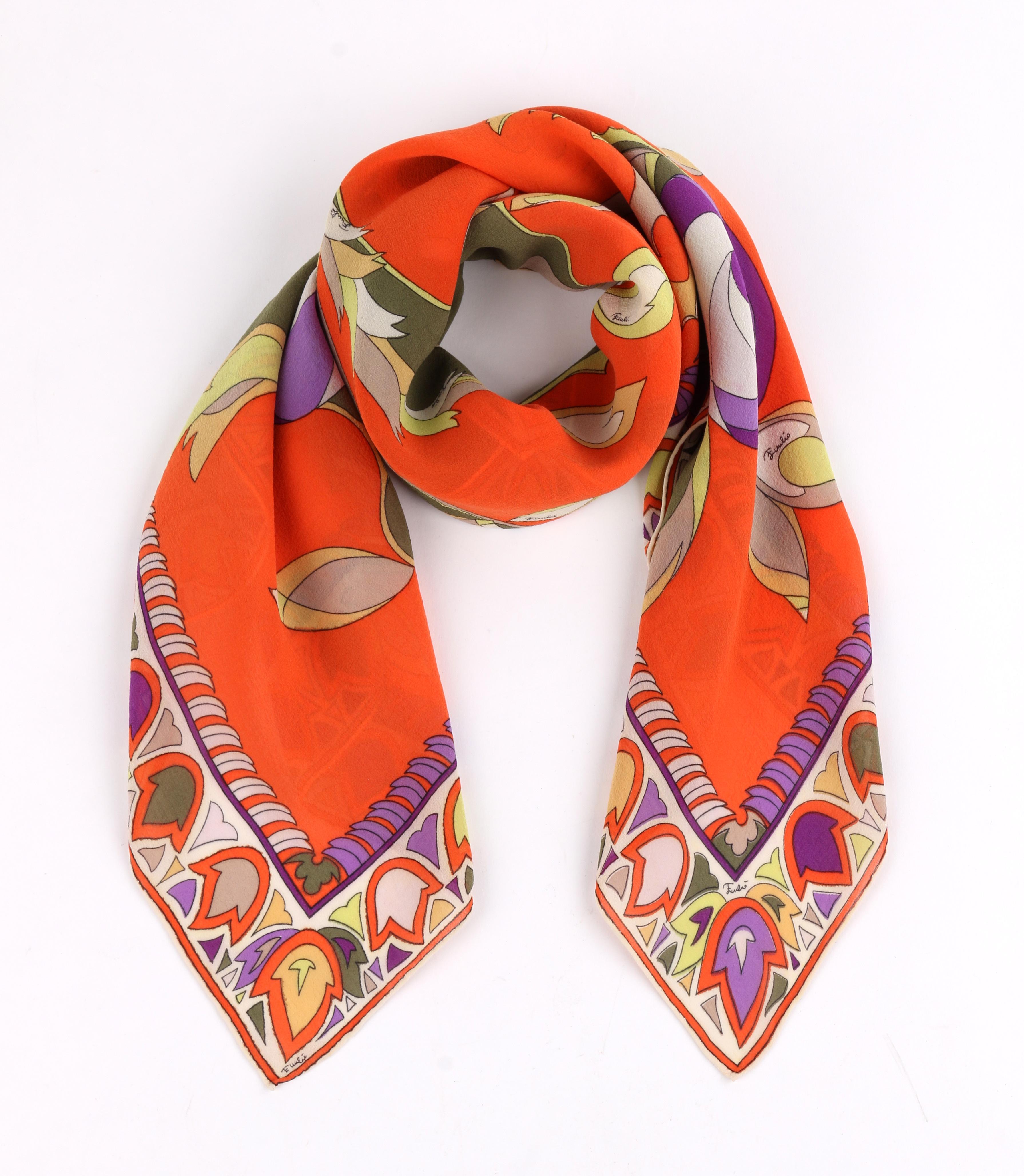 orange and green scarf
