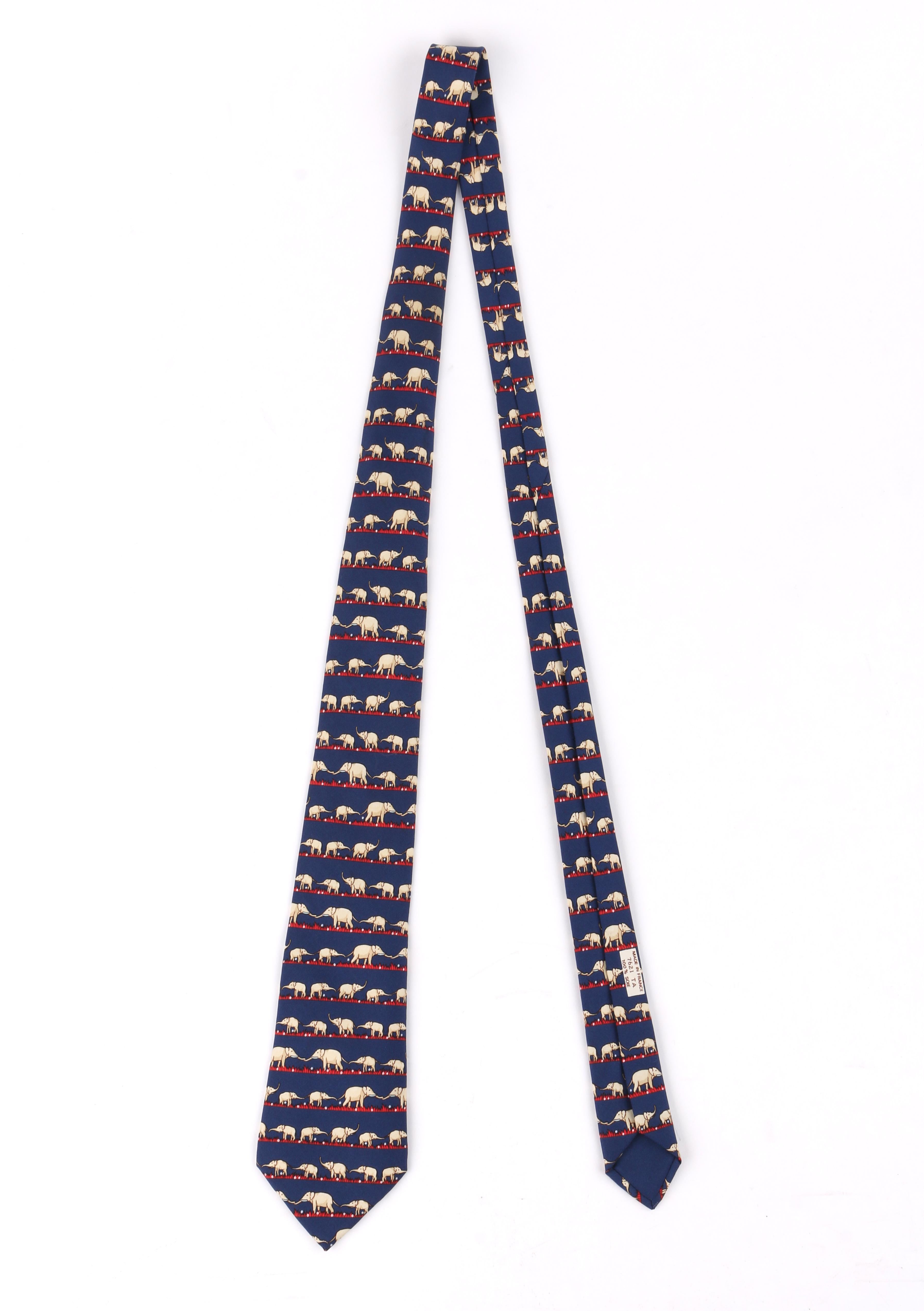 hermes elephant tie