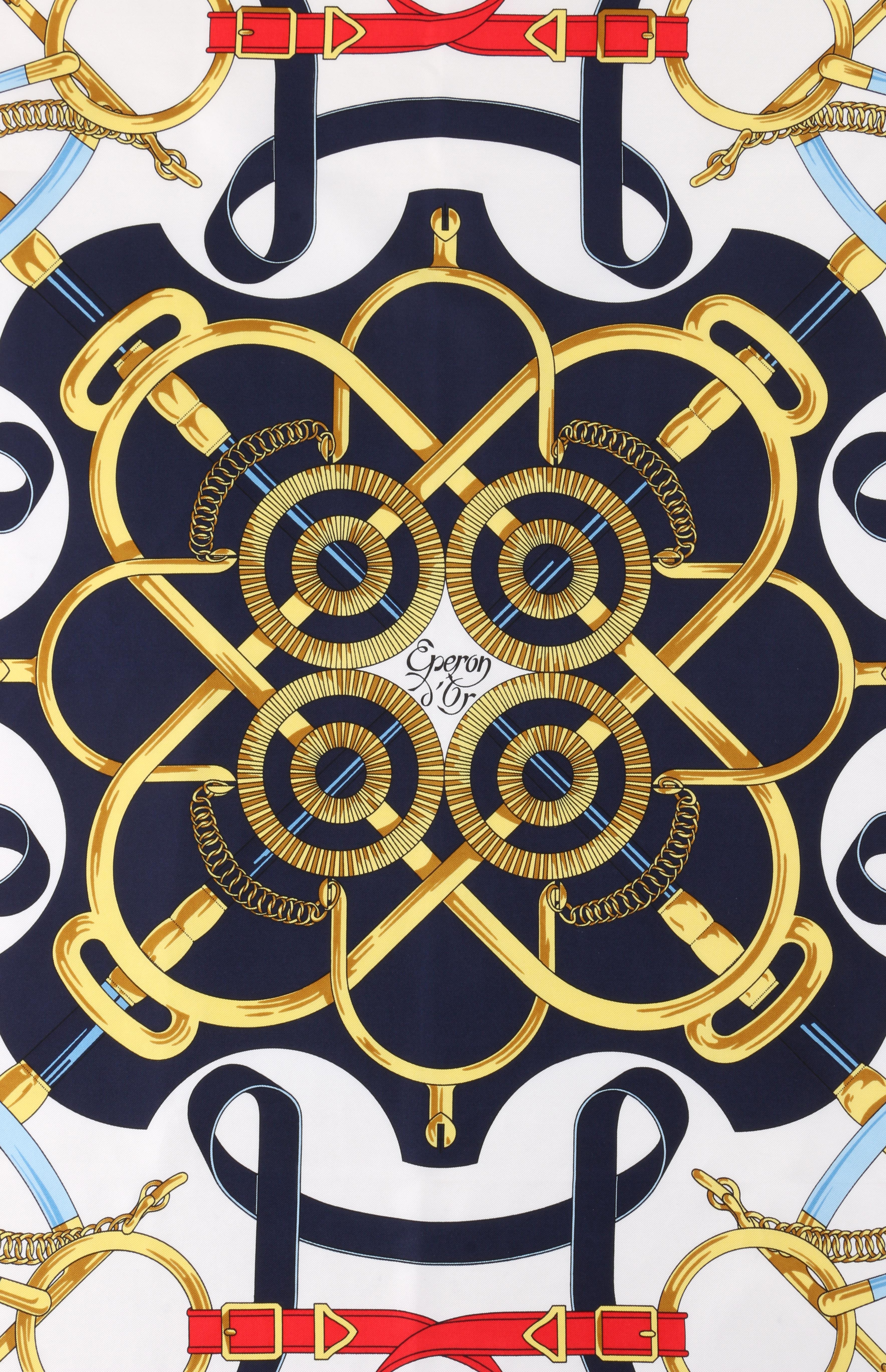 hermes eperon d'or scarf