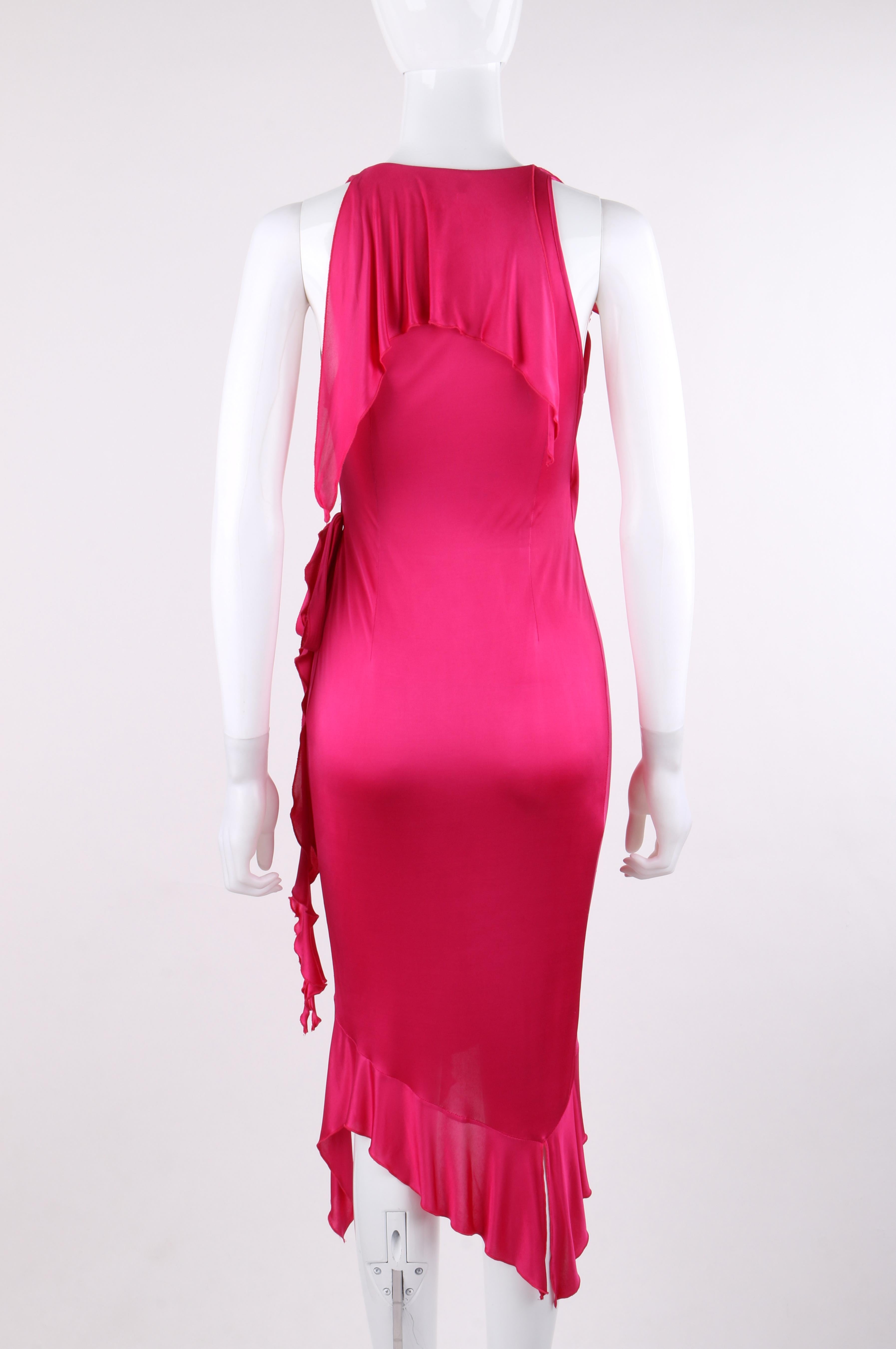 versace hot pink dress