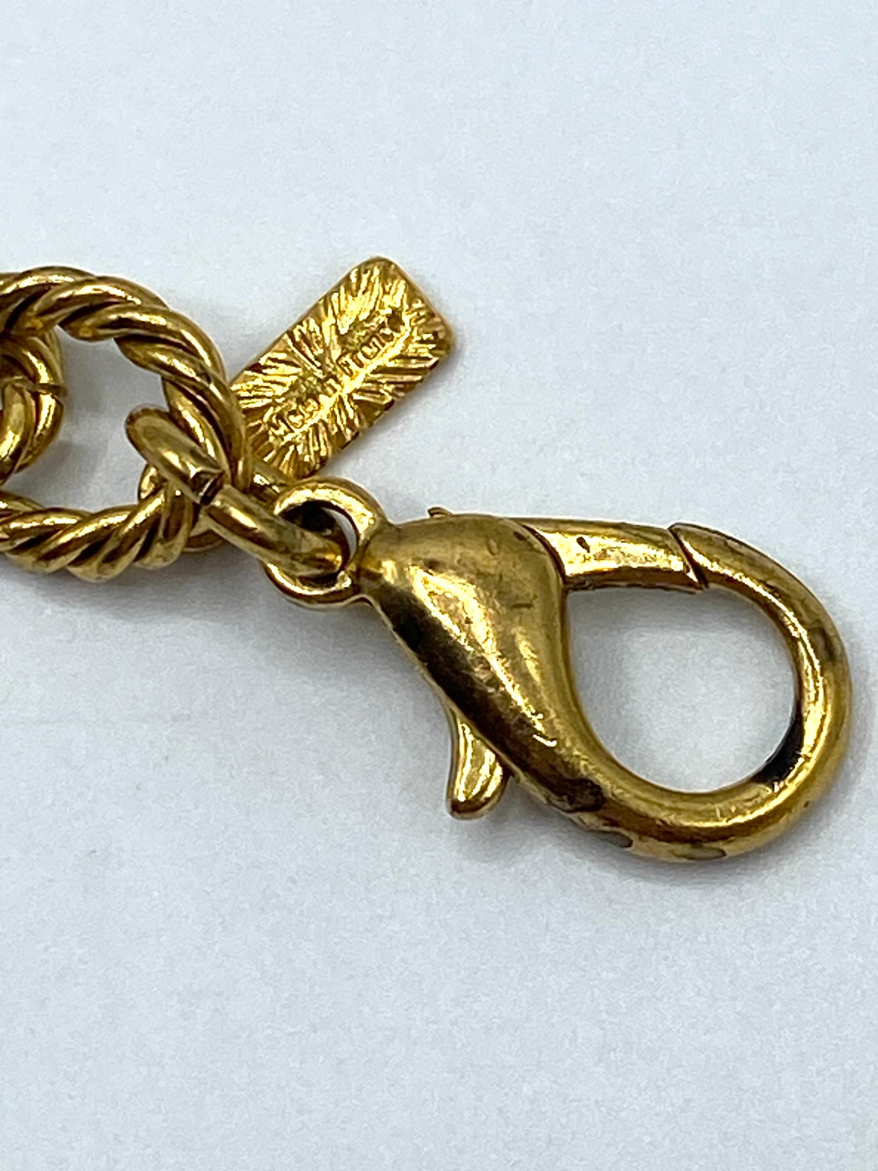 Collana con catena e vetro turchese Robert Goossens for Yves Saint Laurent. in vendita 11