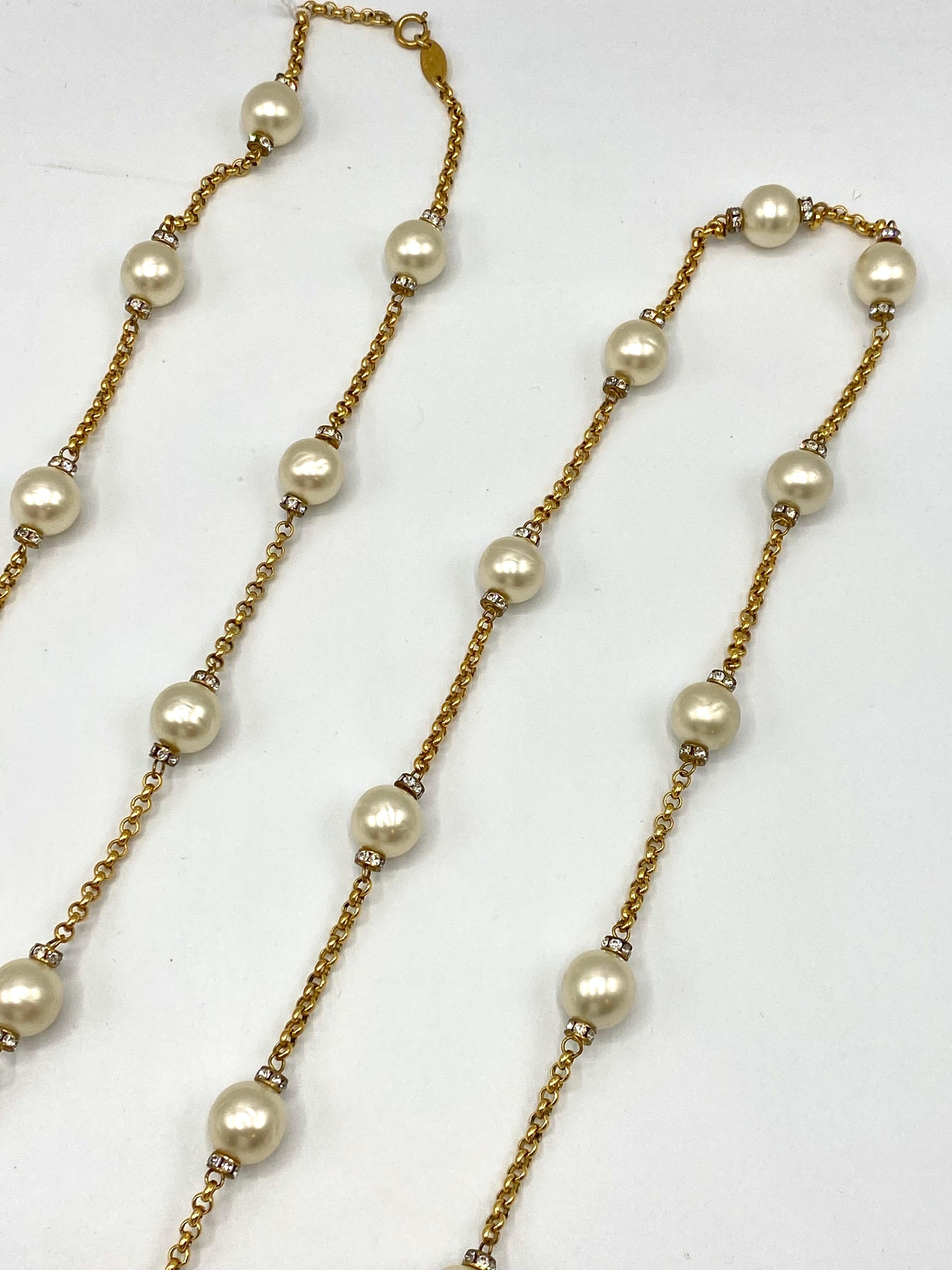 da uomo o donna Collana Chanel lunga 72