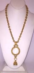 Chanel Gold "Sautoir" Pendant Necklace