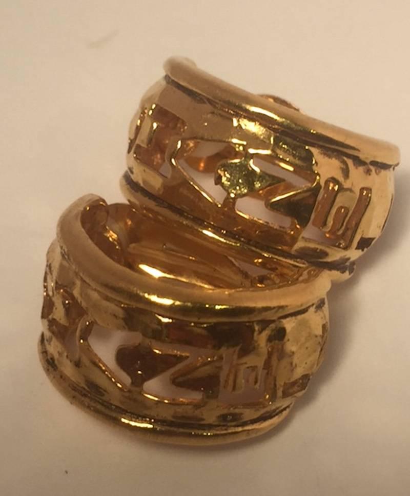 Chanel 1980s Hoop Earrings In Good Condition In New York, NY