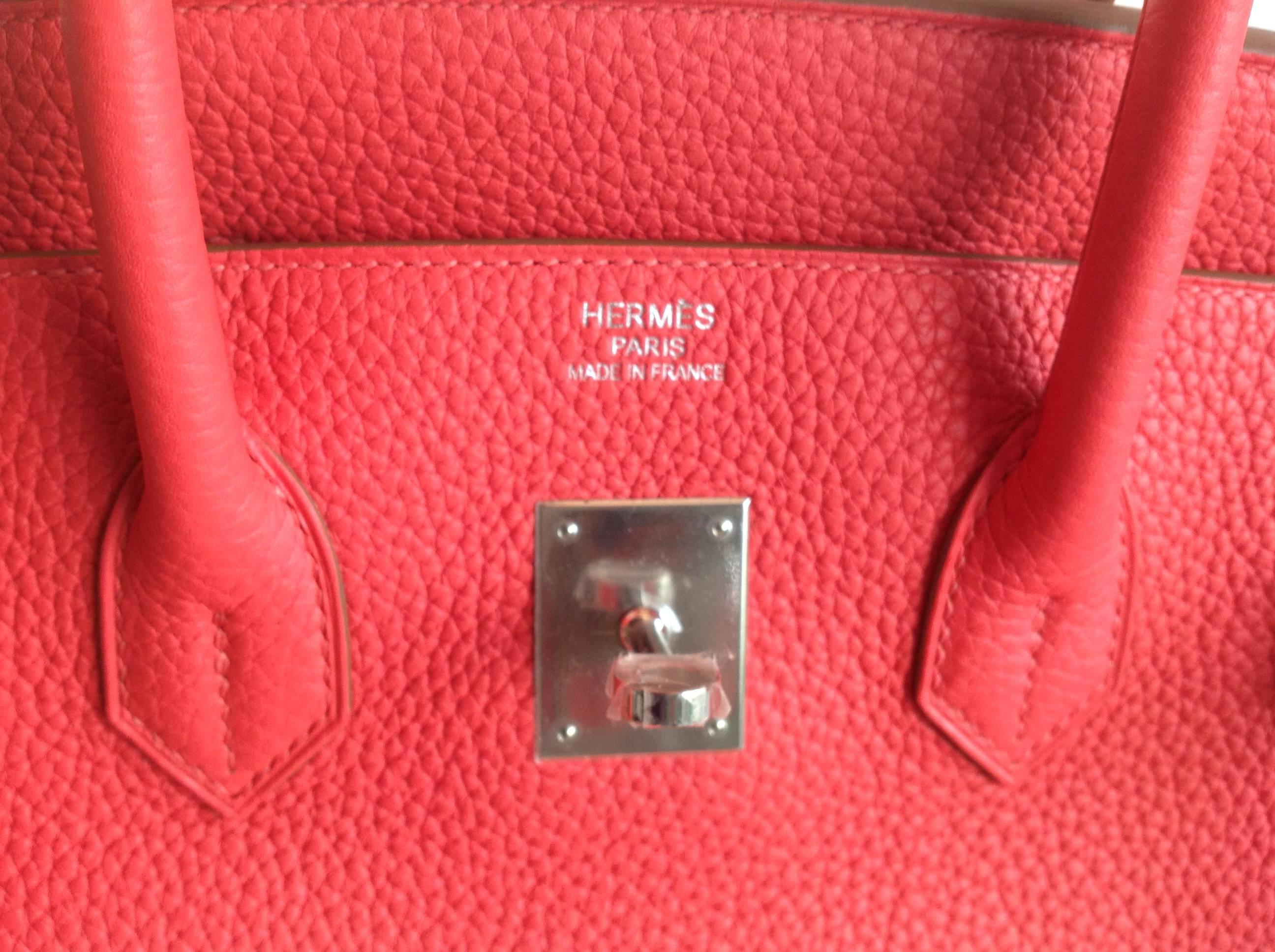  Hermes Birkin 35 Togo Leather with Palladium Hardware In Excellent Condition In New York, NY