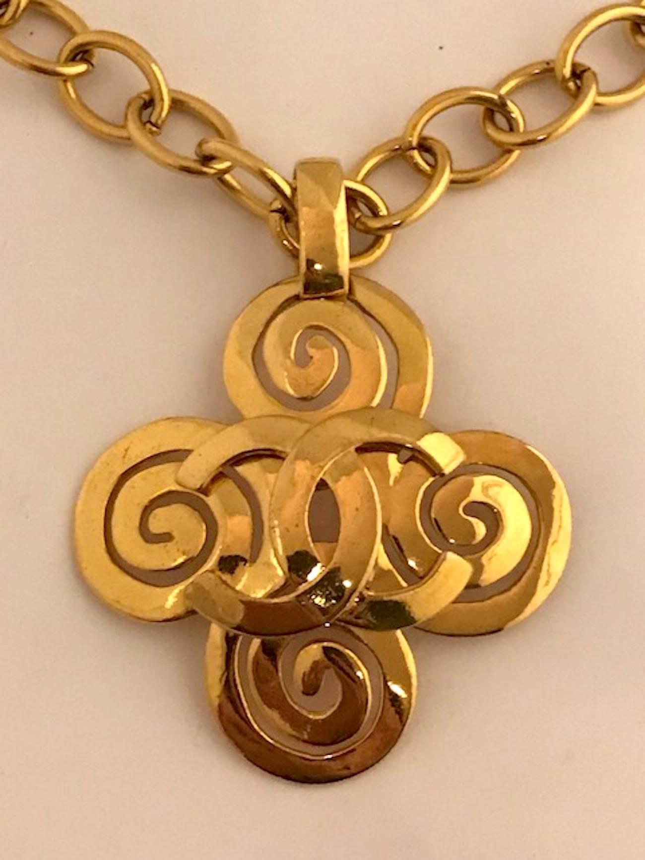 Chanel Large Pendant Necklace Spring 1995 Collection 1