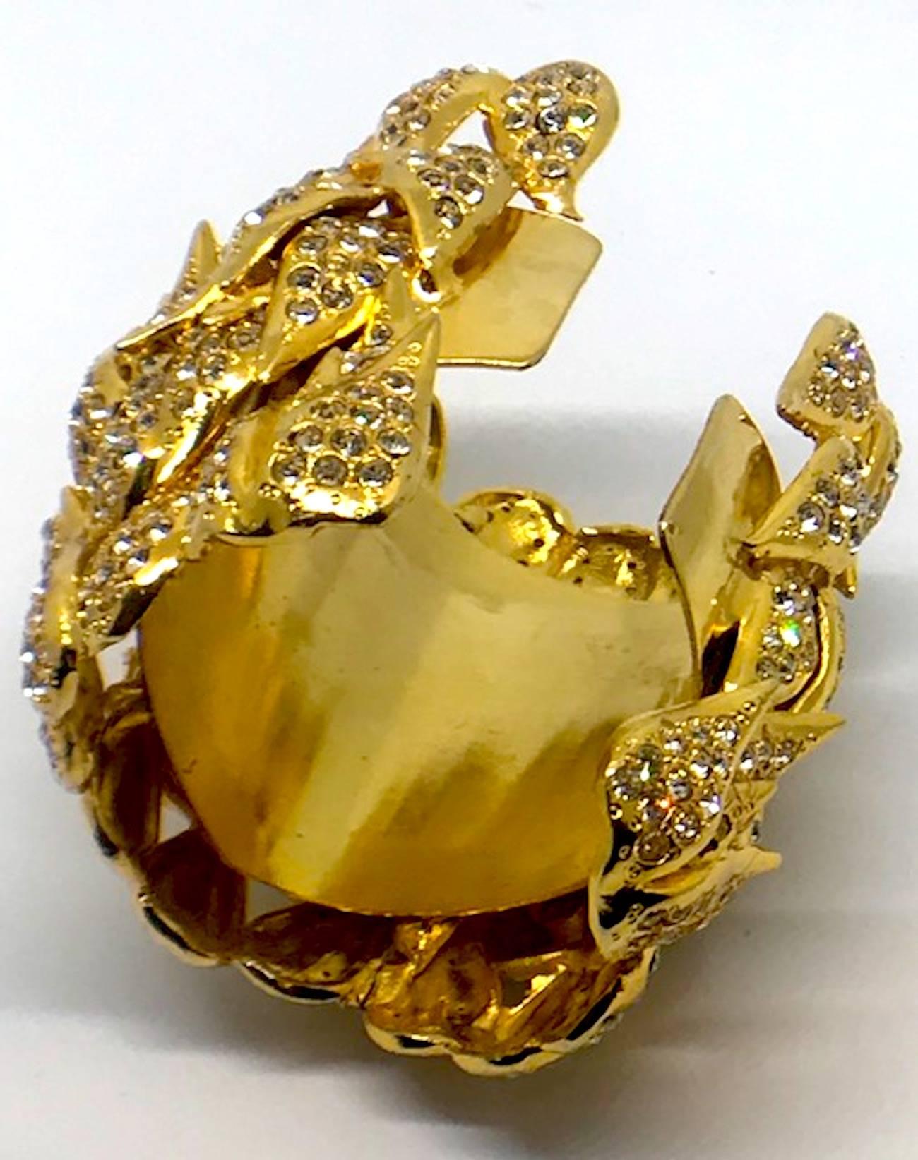 De Liguoro gold cuff bracelet from Actress Elsa Martinelli's personal collection 4