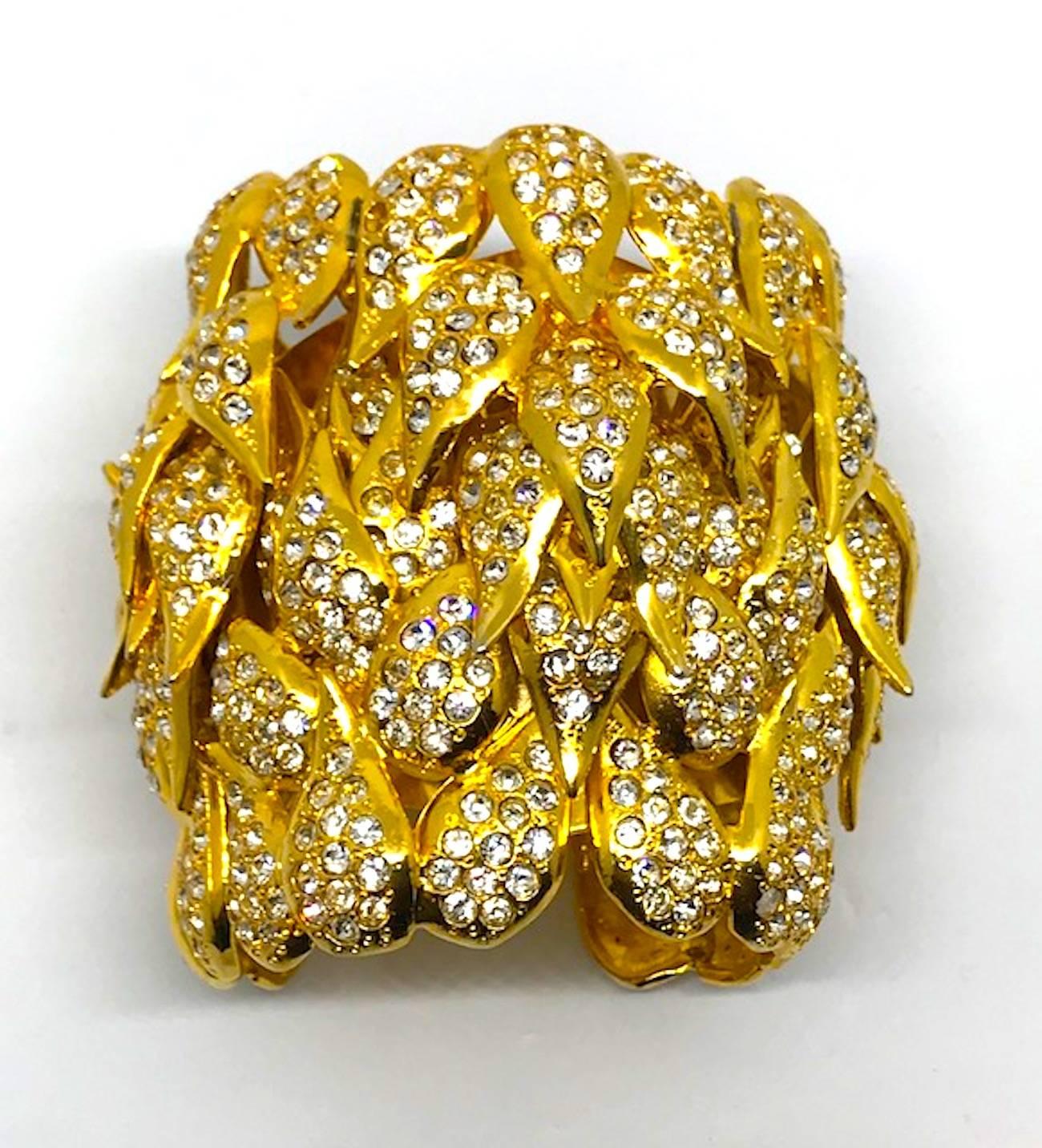 De Liguoro gold cuff bracelet from Actress Elsa Martinelli's personal collection 6