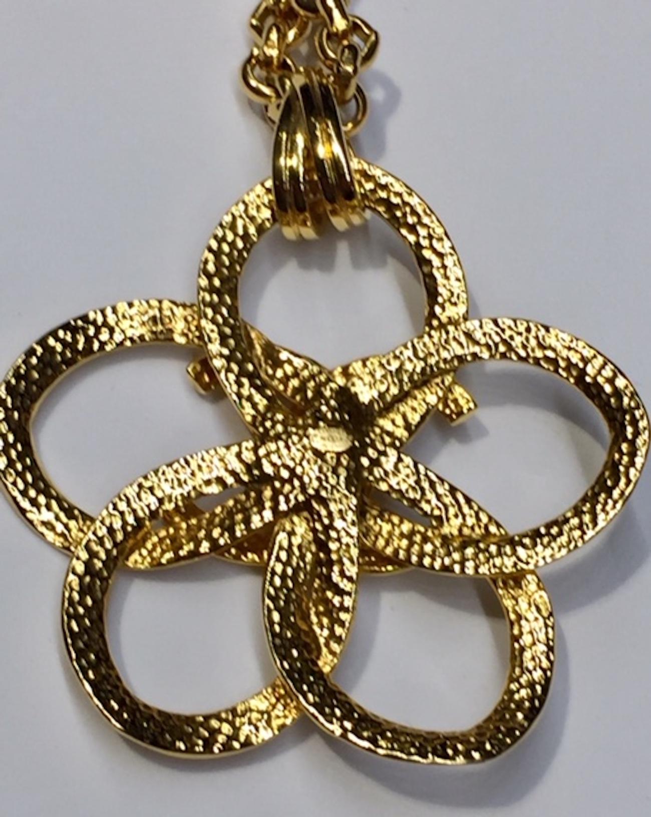 Chanel Flower Pendant Necklace, Spring 1996 Collection 1