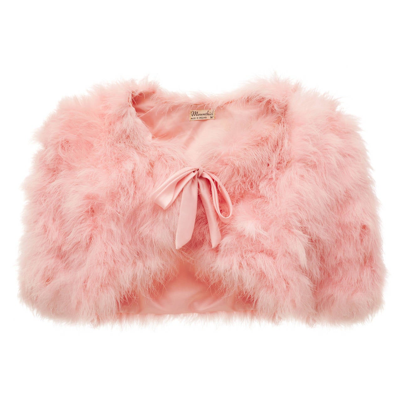1950s Pink Maribou feather Bolero