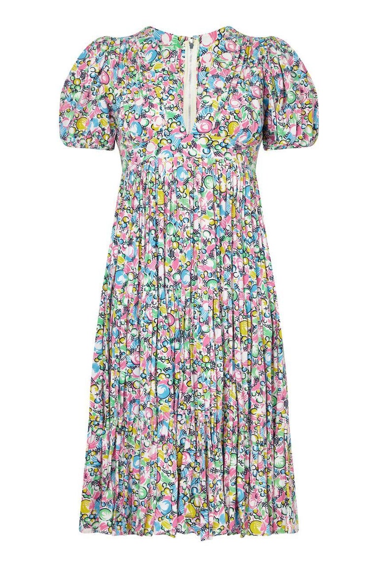 Ossie Clark for Radley Celia Birtwell Bubble Print Smock Dress, circa ...