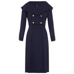 1960s Mr Mort Navy Dress and Jacket Suit 2