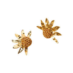 Vintage 1980’s YSL Sunflower earrings
