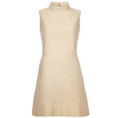Vintage 1960’s Cream Sleeveless Mini Dress