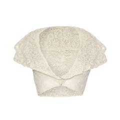 1930’s Cropped White Lace Jacket 2