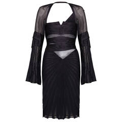 F/W 2004 Tom Ford for Gucci Black Catwalk Dress 2