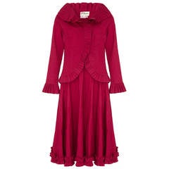 1970s Maroon Mexicana Blouse and Skirt 9
