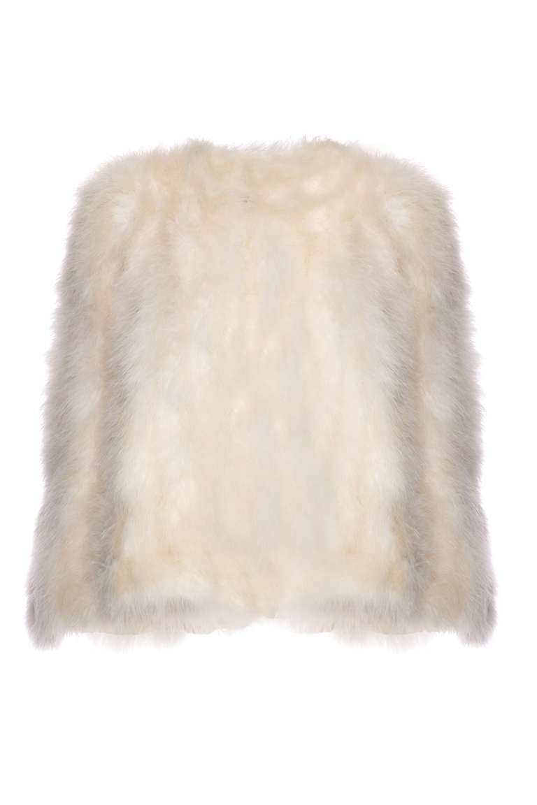 1950’s Ivory Marabou Feather Cape