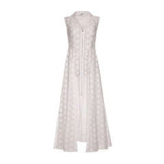Retro 1990’s Chanel White Lace Dress With Zip Fastening