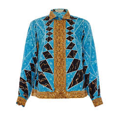 1960’s Emilio Pucci Printed Silk Blouse 4