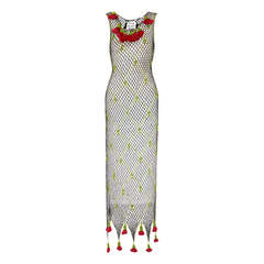 Vintage 1990’s Moschino Cheap and Chic Crochet Roses Dress