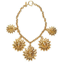 Vintage 1980s Chanel Gold Lion Necklace