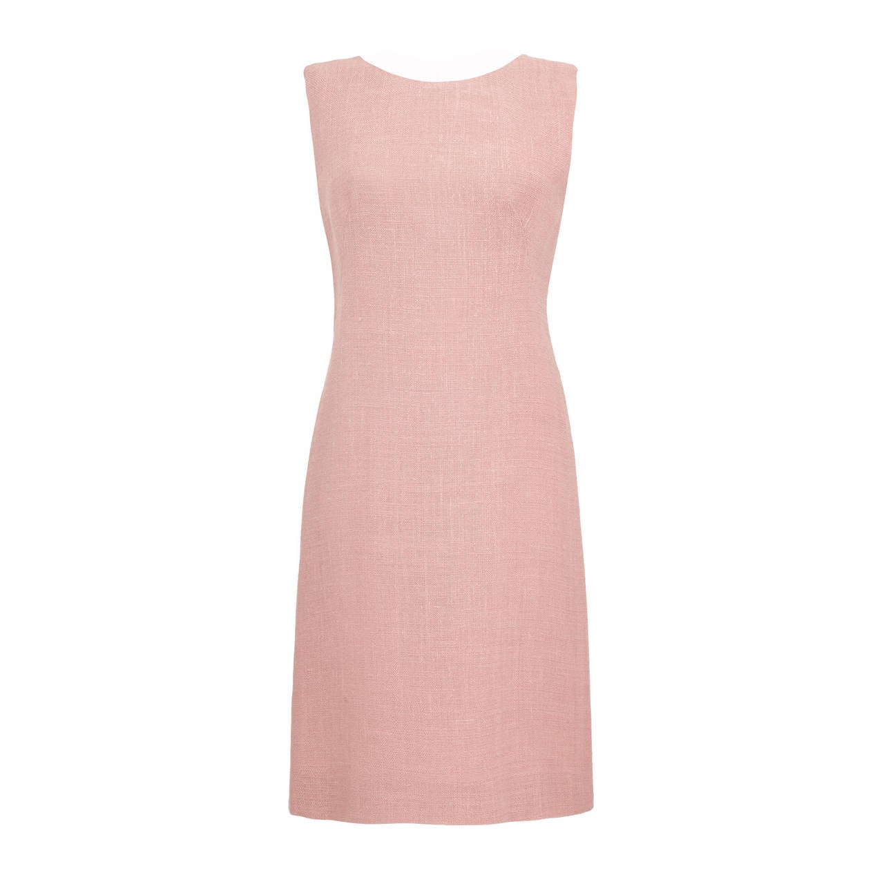 1960s Susan Small Pale Pink Linen Dress