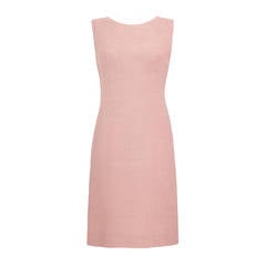 1960s Susan Small Pale Pink Linen Dress