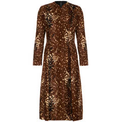 1950s Adele Simpson Faux Cowhide Dress 12