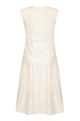 Fairyland Paris Label 1920s Ivory Silk Flapper Dress