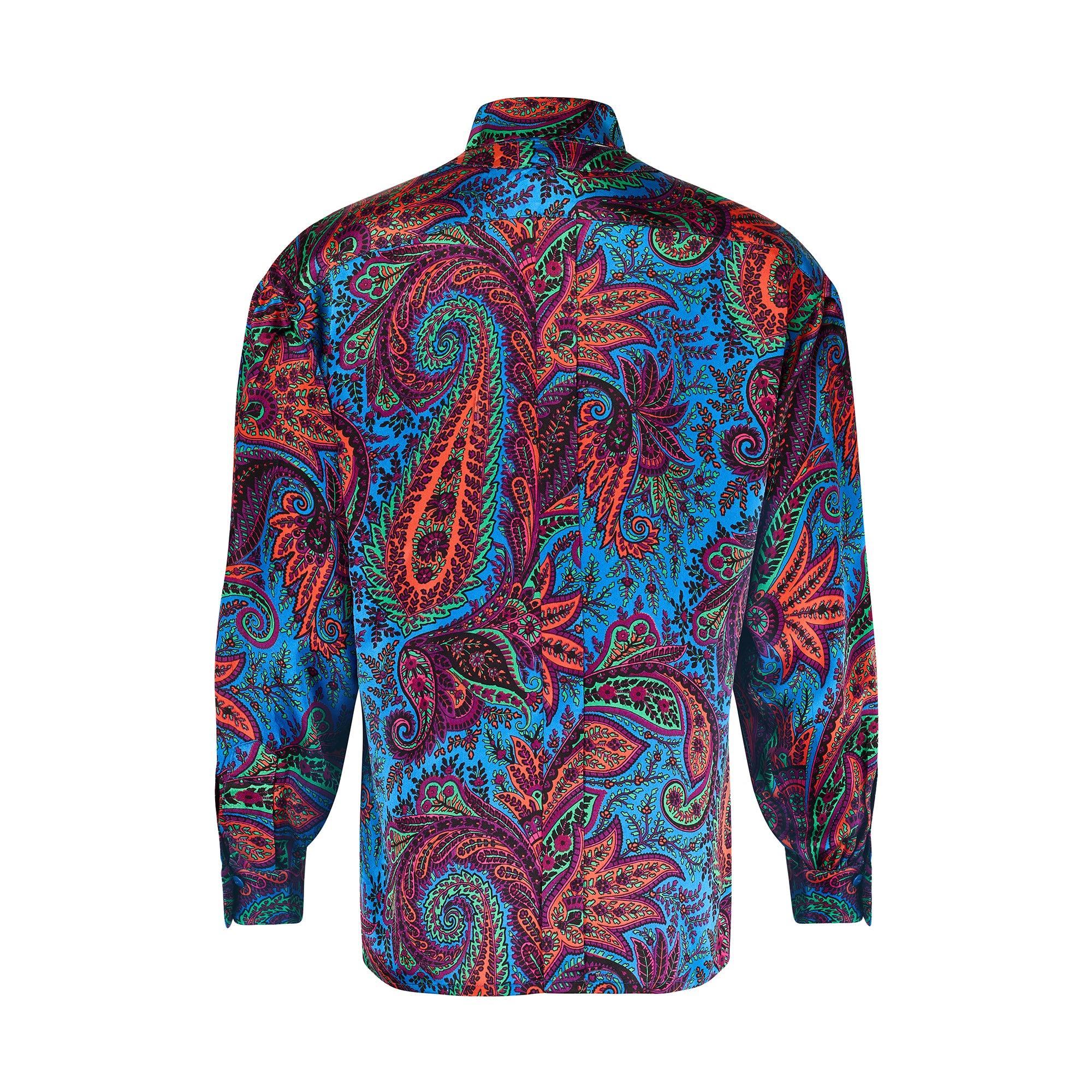 Noir 1980 - Escada - Chemisier à col amovible en soie à motifs de marguerites et de pierres précieuses en vente