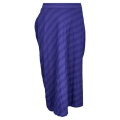 2000s Vivienne Westwood Anglomania Purple Stripe Bustle Skirt