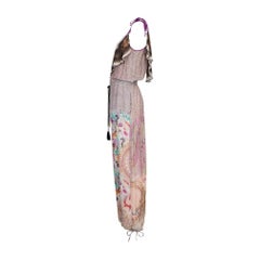 Combinaison bohème en soie violette Etro, vue lors du défilé 2010