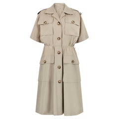 1991 Yves Saint Laurent Cotton Safari Dress
